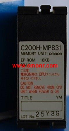 OMRON EEPROM Memory Cassette C200H-MP831