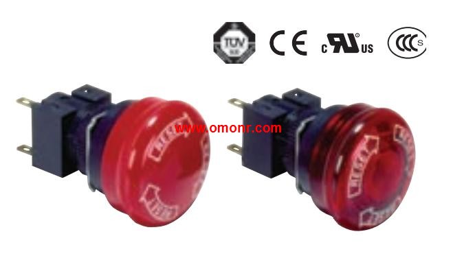 OMRON Emergency Stop Switch (16-dia.) A165E-M-02