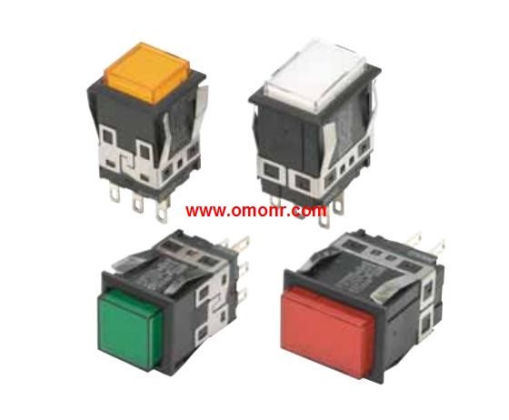 OMRON Square with light button switch A3KA-90A1-05EG