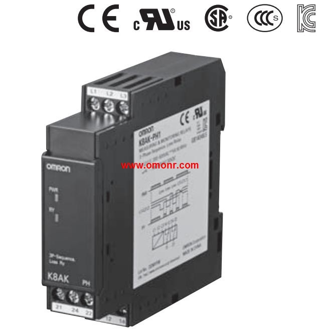 OMRON Phase-sequence Phase-loss Relay K8AK-PH Series