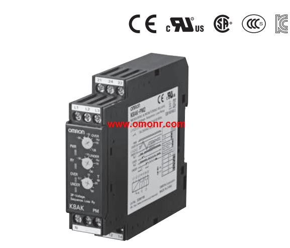 OMRON Three-phase Voltage and Phase-sequence Phase-loss Relay K8AK-PM1