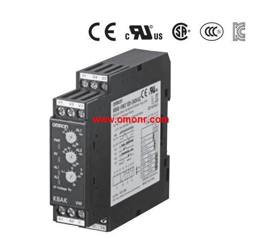 OMRON Single-phase Overvoltage/Undervoltage Relay K8AK-VW2 24VAC/DC