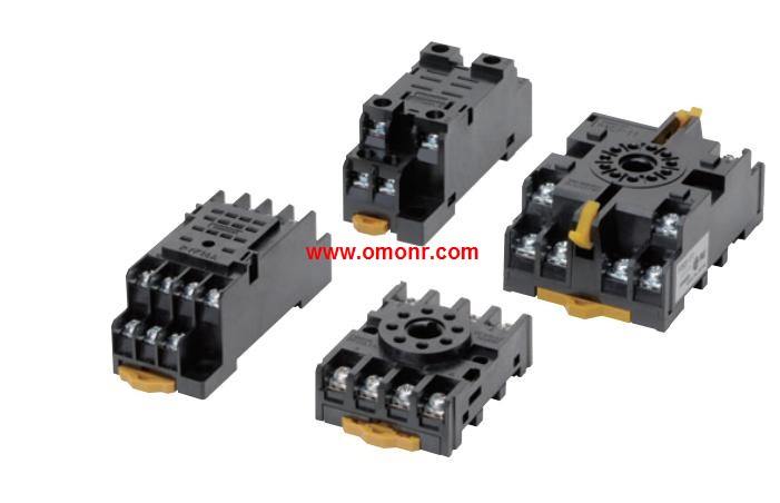 OMRON Products Related to Common Sockets and DIN Tracks P2RF/P2R/P7TF/PYF/PY/PTF/PYD/PT/P7LF/P7S/P7SA/PF/P2CF/PFA/P3G/P3GA/PL